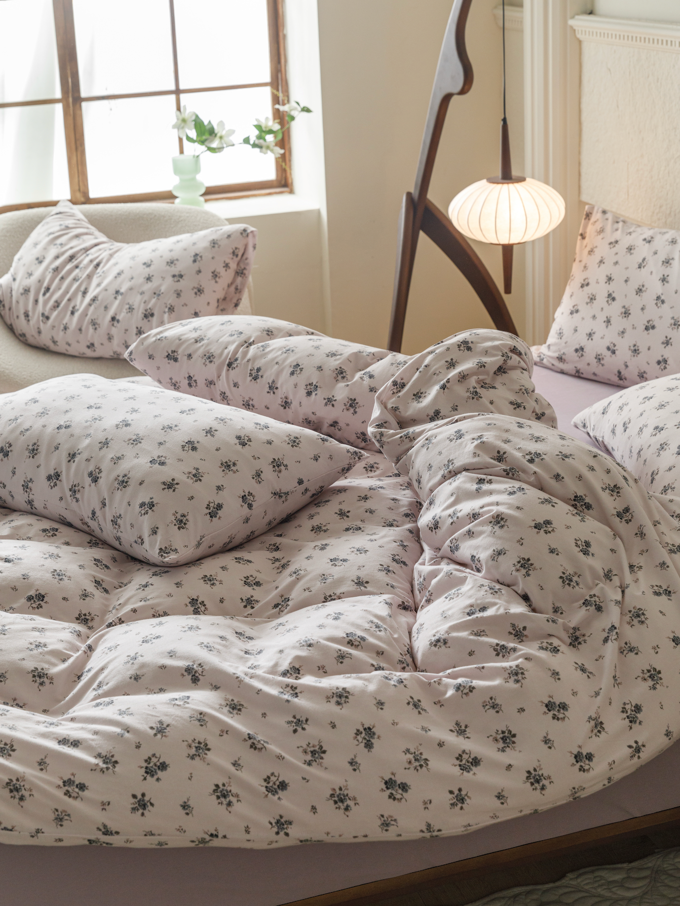 Dusky Bloom Premium Cotton Duvet Set