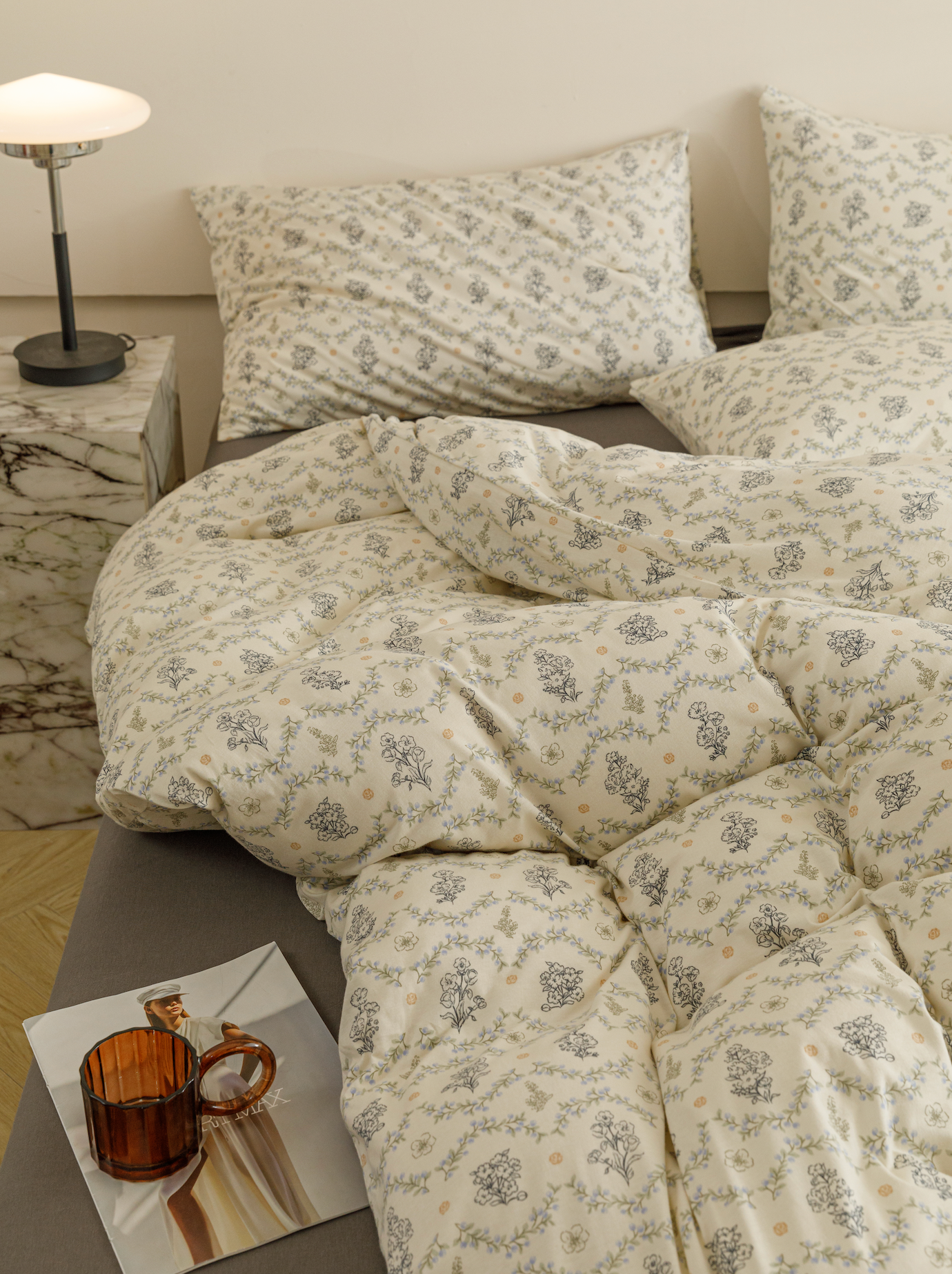 French Garden Premium Cotton Duvet Set